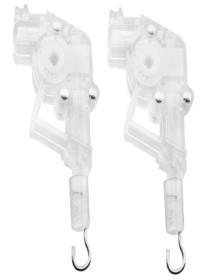 AXLIZER Wand Tilter 2pcs Heavy Duty Low Profile Wand Tilter Rod Tilter for 2 inch Horizontal Blinds, Square Shaped Gear(0.17in)/Hook Connection - Image 1